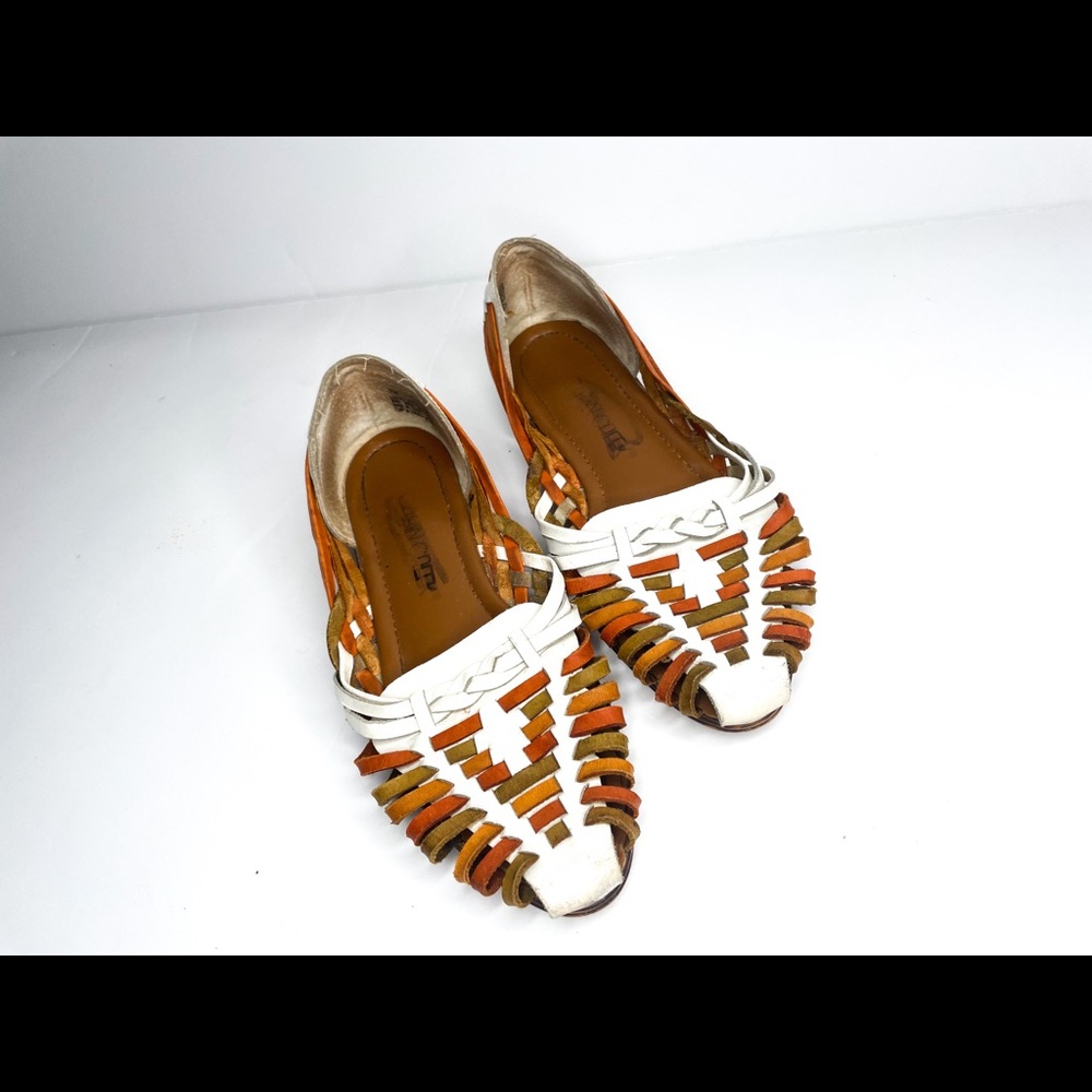 Vintage hurache fisherman leather slip on size 7